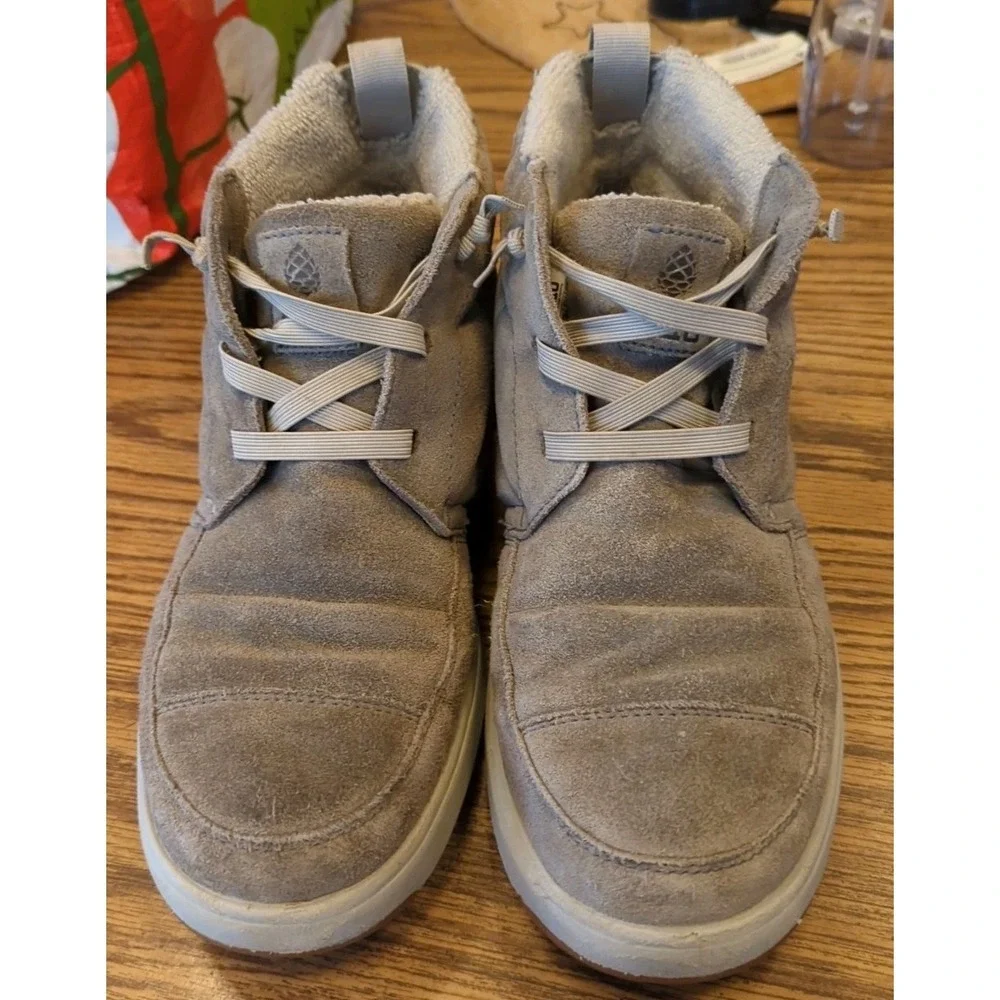 Stio Mens Colter Boot Size 8 Beige Oat Suede Ankle Pull On Winter Shoes‎ Boots